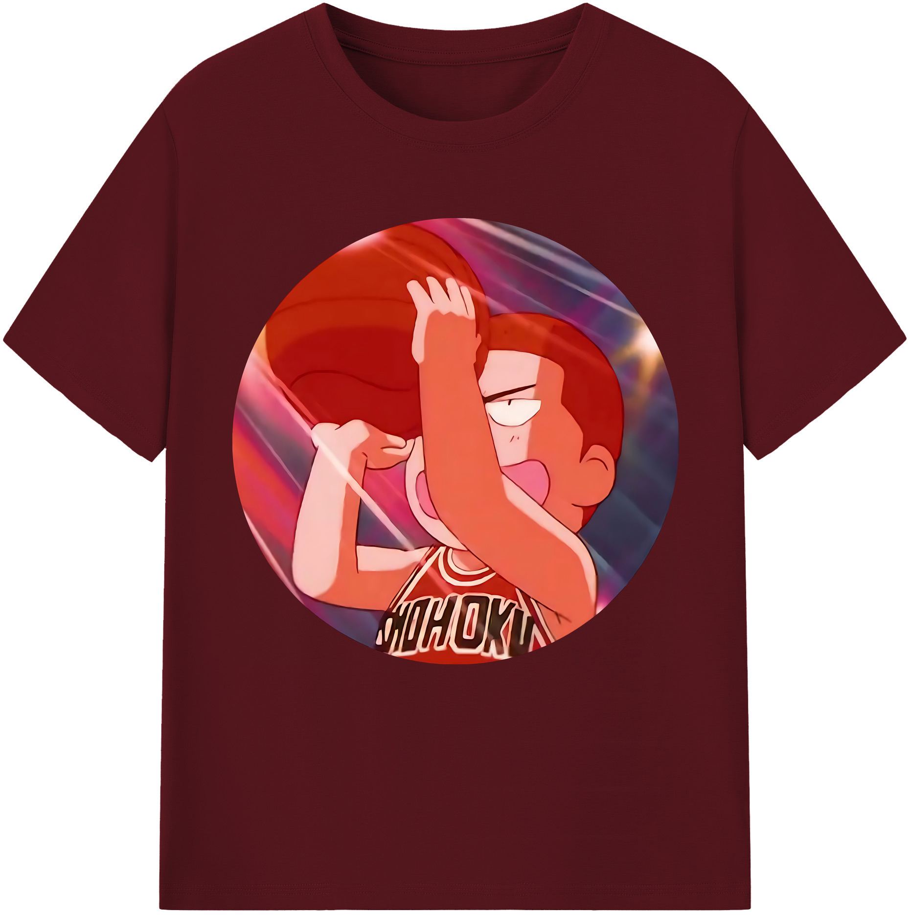 SLAM DUNK／スラムダンク 綿100％半袖Tシャツ（フロントプリント）